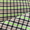 Polyester Viscose Checks Fabric High Stretch